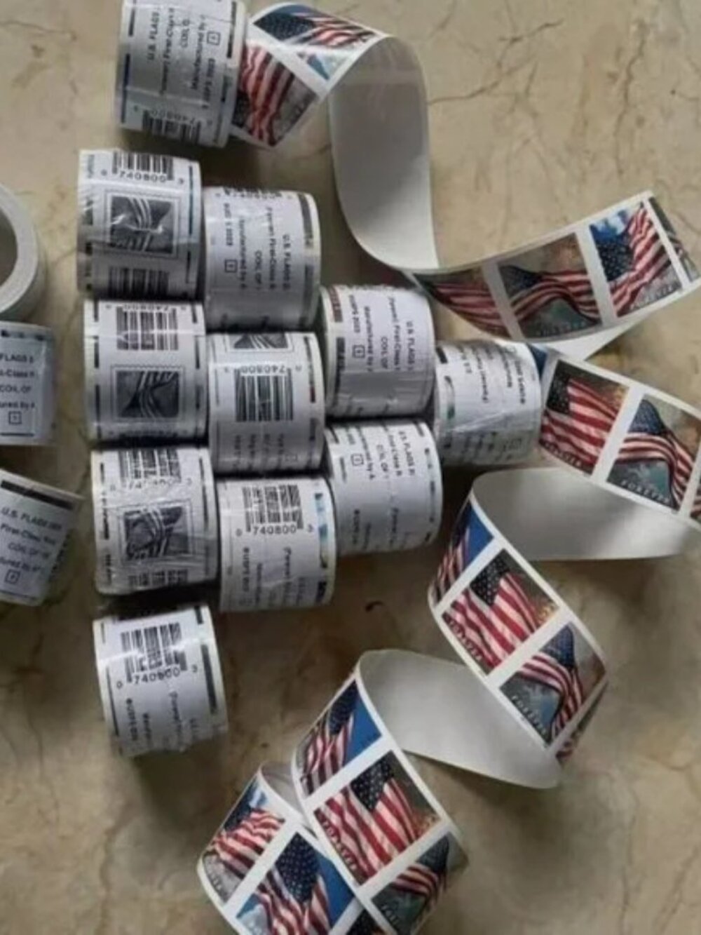60 Rolls of 6000 2024 USPS Forever Stamps Postage - 6000 Total